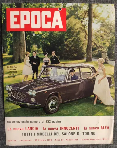 EPOCHE - Cover mit Lancia Flavia, Mondadori 1960