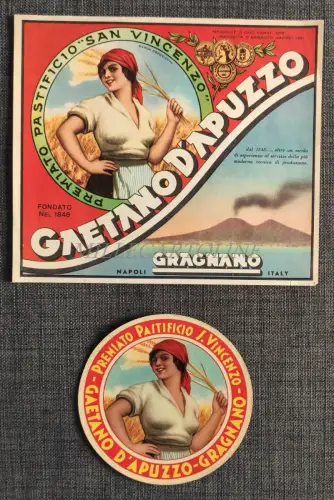PASTIFICIO SAN VINCENZO GAETANO D'APUZZO GRAGNANO - 2 Etiketten