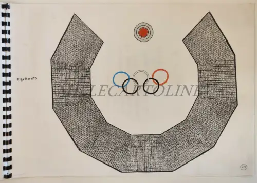VITTORIO ROSSI - Bozzetti XVI Olympiade Albertville 92 Ankunft Olympische Flamme