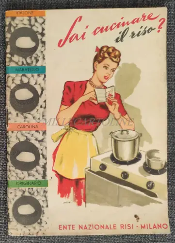 KÖNNEN SIE REIS KOCHEN? Ente Nazionale Risi Milano 1951 Dario Fornari