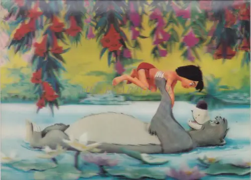 WALT DISNEY - Mowgli and Baloo, Toppan 3D