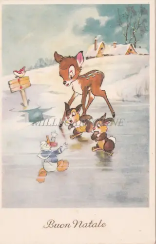 WALT DISNEY - Donald Duck & Bambi, Frohe Weihnachten 2