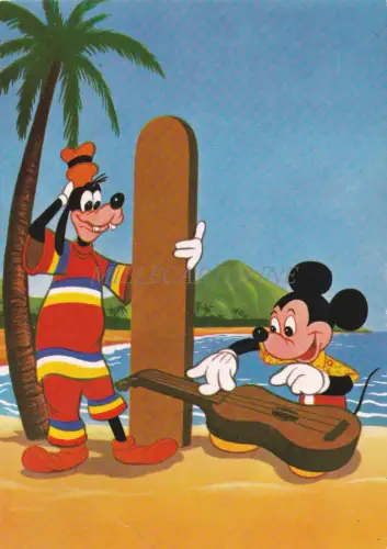 WALT DISNEY - Mickey Mouse & Goofy, Playing & Surfing