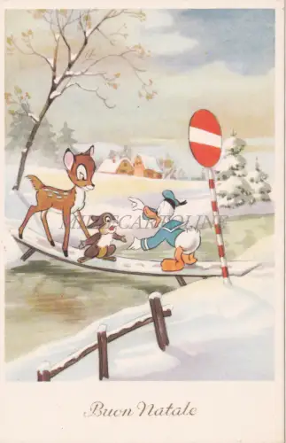 WALT DISNEY - Donald Duck & Bambi, Frohe Weihnachten