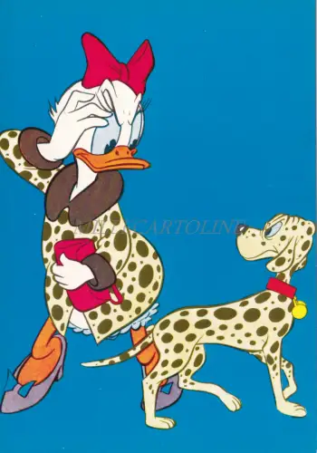 WALT DISNEY - Daisy Duck & Dalmatiner Hund