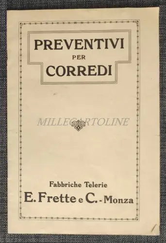 FABBRICHE TELERIE E. FRETTE & C. - Kostenvoranschläge