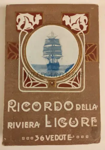 ERINNERUNG AN DIE LIGURISCHE RIVIERA - 36 Akkordeon-Ansichten