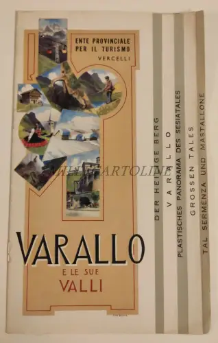 VARALLO UND SEINE TÄLER - Broschüre mit Foto, Tourismusbehörde der Provinz Vercelli