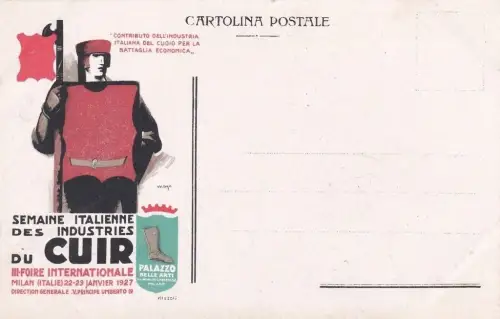 MAILAND - Italienische Woche der Lederindustrie 1927 Illustrator Nizzoli