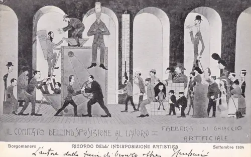 * BORGOMANERO - Illustraz. Künstliche Eisfabrik