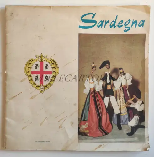 SARDINIEN - Tourismusbroschüre reich an Fotos, Text in Englisch und Deutsch