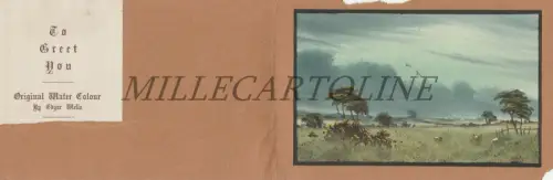 EDGAR WELLS - Original Aquarell - To Greet you