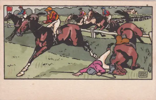 HORSE RACING FALL - Edwin Noble, M. M. Vienne Nr. 307