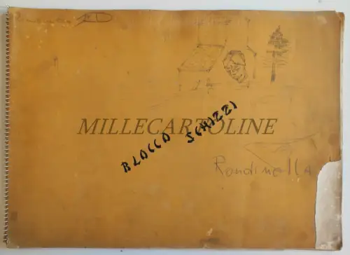 SKIZZENBLOCK 1961 14 Schulzeichnungen