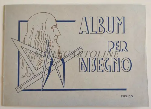 ZEICHENALBUM - 5 Blatt 50er Jahre