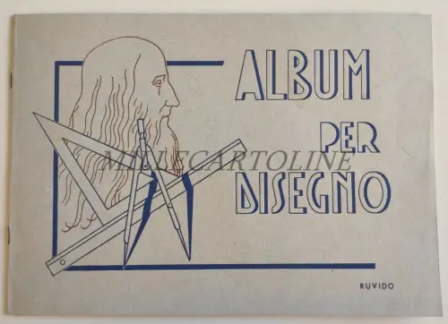 ZEICHNUNGSALBUM - 5 Blatt 50er Jahre