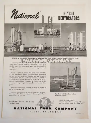NATIONAL TANK COMPANY TULSA OKLAHOMA - Glycol Dehydrators