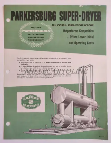 PARKERSBURG WEST VIRGINIA - Super Dryer Glycol Dehydrator