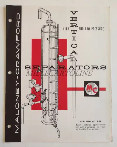 MALONEY CRAWFORD TANK TULSA OKLAHOMA - Vertikale Separatoren