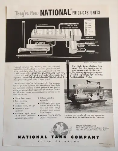 NATIONAL TANK COMPANY TULSA OKLAHOMA - Frigi-Gas Units