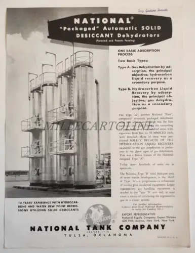 NATIONAL TANK COMPANY TULSA OKLAHOMA - Packaged Automatic Solid Deccant