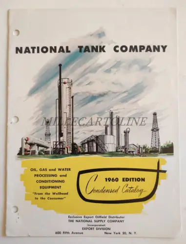 NATIONAL TANK COMPANY TULSA OKLAHOMA - Oil Gas Water Catalog 1960