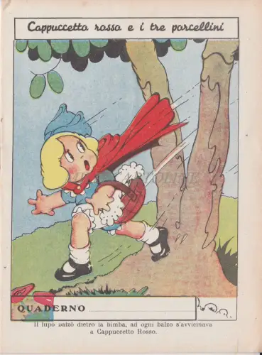 WALT DISNEY NOTEBOOK - Little Red Hood and Three Little Pigs 4 Rotkäppchen