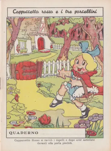 WALT DISNEY NOTEBOOK - Little Red Hood and Three Little Pigs 8 Rotkäppchen
