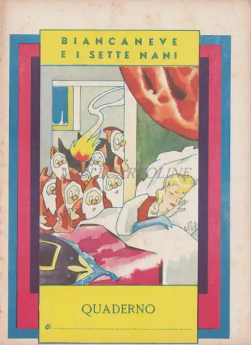 WALT DISNEY NOTEBOOK - Snow white and the Seven Dwarfs Schneewittchen und die sieben Zwerge