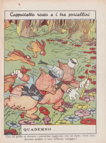 WALT DISNEY NOTEBOOK - Little Red Hood and Three Little Pigs 2 Rotkäppchen