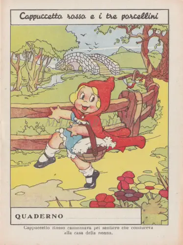 WALT DISNEY NOTEBOOK - Little Red Hood and Three Little Pigs 6 Rotkäppchen
