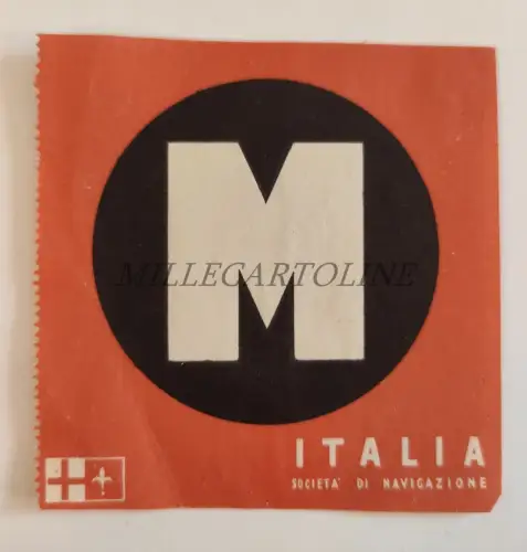 ITALIENISCHE NAVIGATIONSGESELLSCHAFT - M Label Steamship