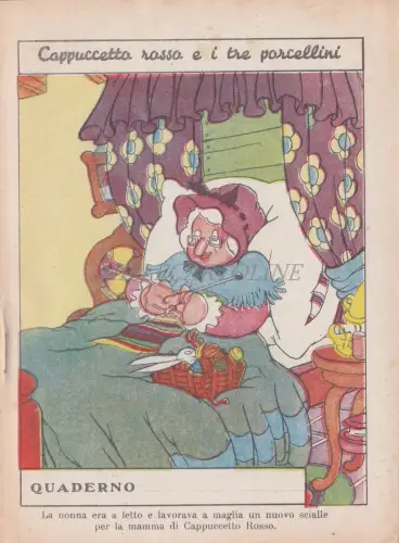 WALT DISNEY NOTEBOOK - Little Red Hood and Three Little Pigs 5 Rotkäppchen