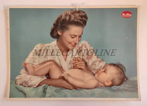 MELLIN - 50er Jahre Werbekarton Mailand
