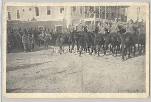 ITALIENISCHER TÜRKISCHER KRIEG - POSTKARTE LOTTERIE 1913