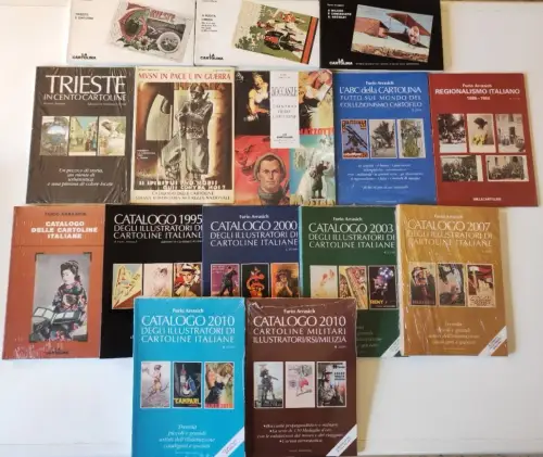 LOT VON 15 ZEITSCHRIFTEN UND KATALOGEN ANTIKEN SAMMLERKARTEN (Arrasich)