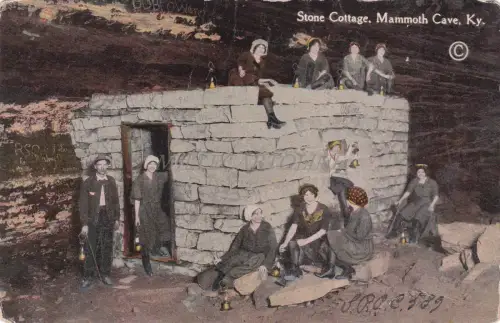 KENTUCKY - Steinhaus, Mammuthöhle 1916 Postkarte