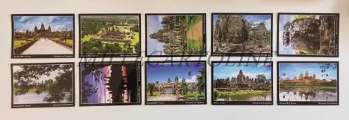 TEMPLES OF CAMBODIA - 10 Postkarten Ordner