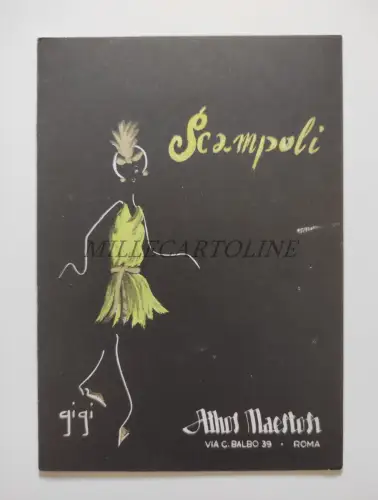 ATHOS MAESTOSI VIA BALBO ROMA - Stoffreste Dezember 1960 Januar 1961