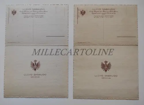 LLOYD SABAUDO GENOVA - 2 Programmi Musicali with Postcards Cuneo Venezia