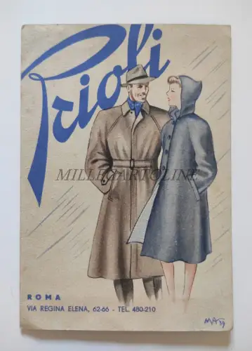 PRIOLI ROM - Illustrierter Werbefalz 1939