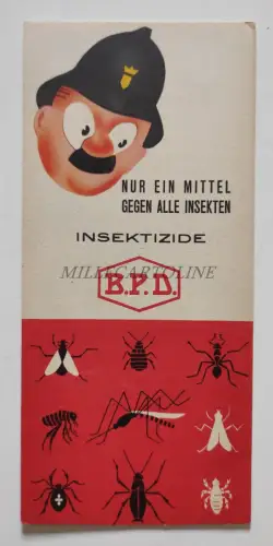 B.P.D. D.D.T. INSEKTIZIDE - Werbebroschüre, Shell, Bombrini Parodi-Delfino