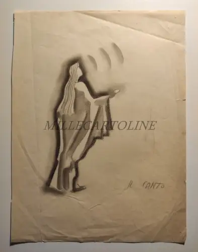 STENO SVA VANZINA - Il Canto, Bozzetto