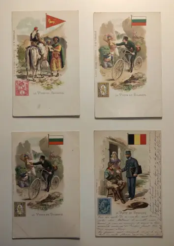 LA POSTE - 63 Postkarten Konvolut