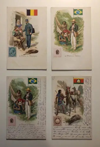 LA POSTE - 63 Postkarten Konvolut