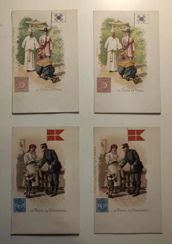 LA POSTE - 63 Postkarten Konvolut