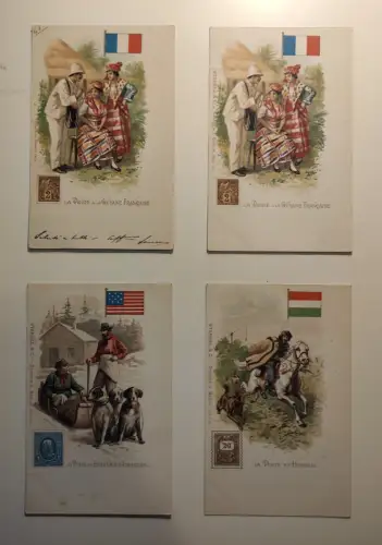 LA POSTE - 63 Postkarten Konvolut