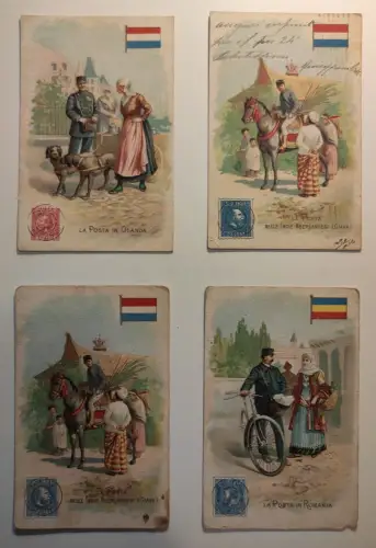 LA POSTA - 90 Postkarten Konvolut