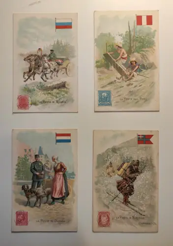 LA POSTA - 90 Postkarten Lot