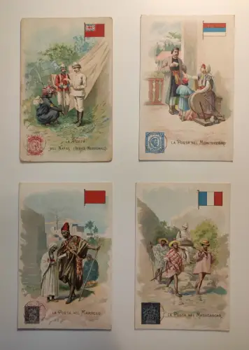 LA POSTA - 90 Postkarten Lot